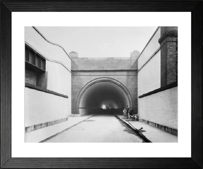 Framed Print : Rotherhithe Tunnel South Entrance Print, 1908 Framed Print : Rotherhithe Tunnel South Entrance Print, 1908