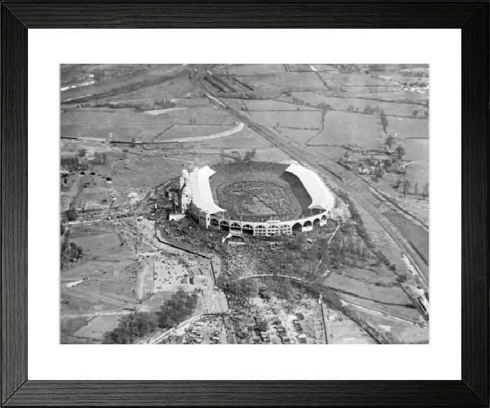 Framed Print : Wembley Stadium Aerial Print 1923 Framed Print : Wembley Stadium Aerial Print 1923