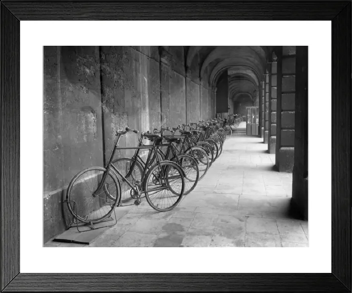Framed Print : Print of Queens College Oxford, a 1903 view looking west Framed Print : Print of Queens College Oxford, a 1903 view looking west