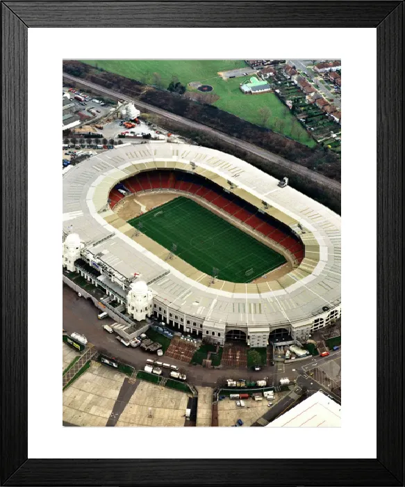 Framed Print : Wembley Stadium Print: Aerial View of the Old Ground Framed Print : Wembley Stadium Print: Aerial View of the Old Ground