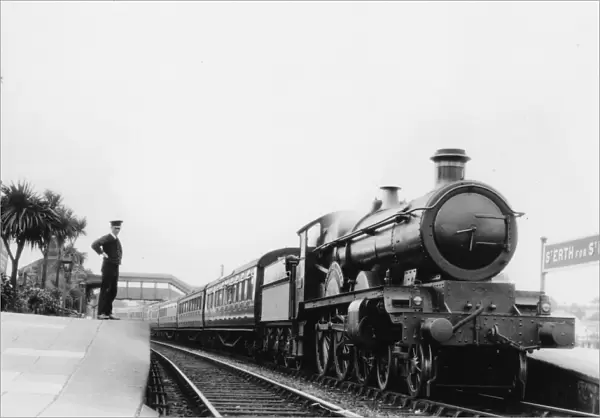 Star Class Locomotive at St Erth Station, Cornwall, c. 1920