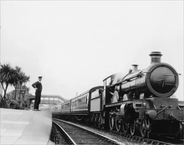 Star Class Locomotive at St Erth Station, Cornwall, c. 1920