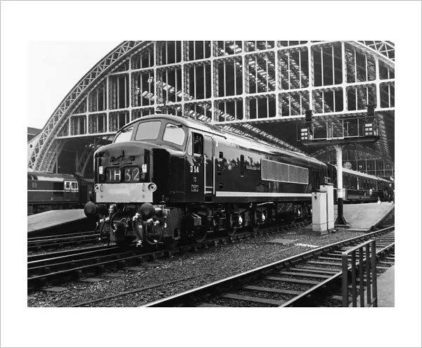 Diesel Locomotive, The Royal Pioneer Corp, departing St Pancras, c1960