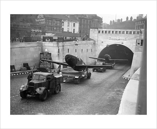 Mustangs leaving the Mersey Tunnel