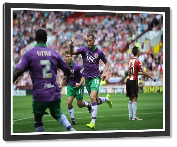 Aaron Wilbraham's Thrilling Opener: Sheffield United vs. Bristol City, Sky Bet League One Opening Game (09 / 08 / 2014)