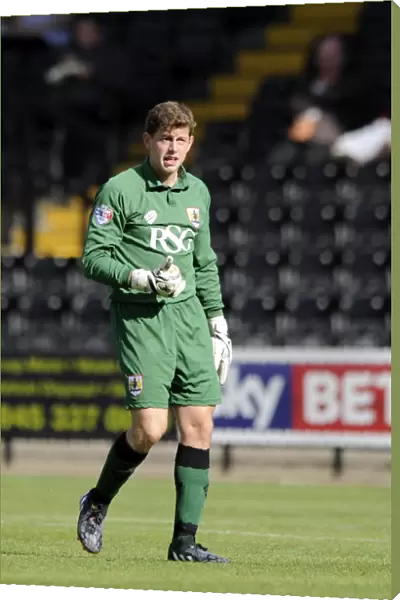 Bristol City Goalkeeper Frank Fielding in Action at Notts County, August 2014