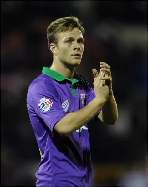 Bristol City's Todd Kane in Action at Swindon Town's County Ground, 15 November 2014