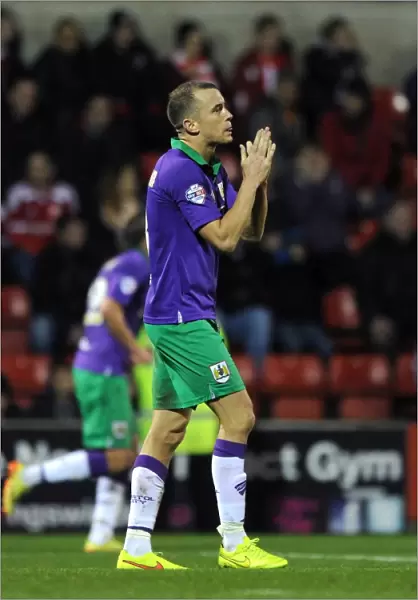 Aaron Wilbraham's Disappointment: Swindon Town vs. Bristol City, 15th November 2014