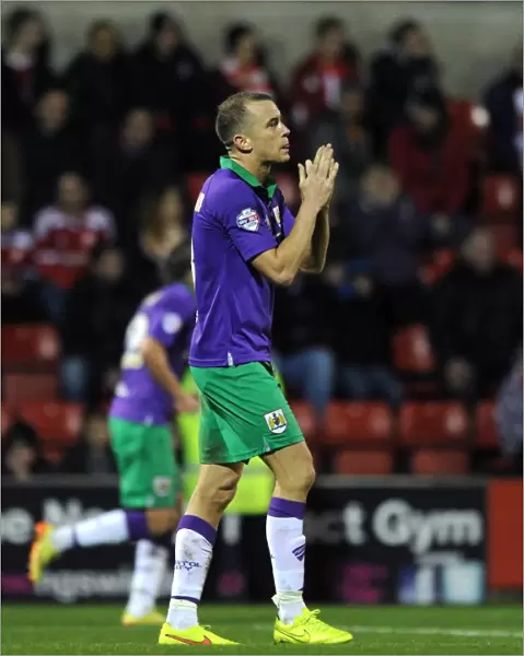 Aaron Wilbraham's Disappointment: Swindon Town vs. Bristol City, 15th November 2014