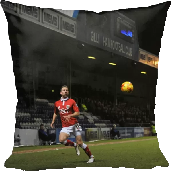 Bristol City's Scott Wagstaff in Action at Gillingham's Priestfield Stadium during the Johnstone's Paint Trophy Area Final, January 2015