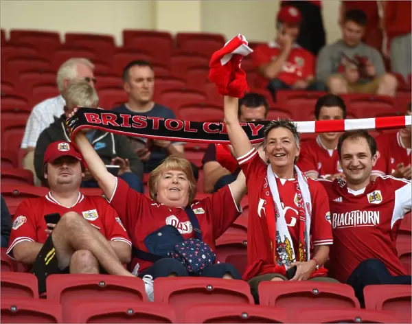 Bristol City Supporters in New South Stand Seats at Ashton Gate Stadium during Bristol City v Brentford Match, Sky Bet Championship (150815)