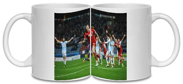 Aden Flint's Thrilling Goal Celebration: Huddersfield Town vs. Bristol City, Sky Bet Championship (December 12, 2015)