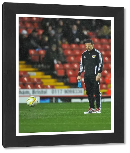 Bristol City vs. Watford: Derek McInnes Examines the Pitch Before Referees Call Off Championship Match (December 2012)