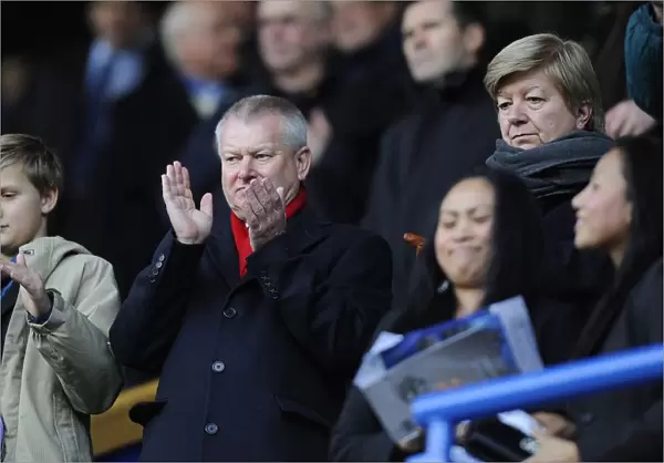 Bristol City Owner Steve Lansdown and Wife Maggie at FA Cup Match against Blackburn Rovers (January 2013)