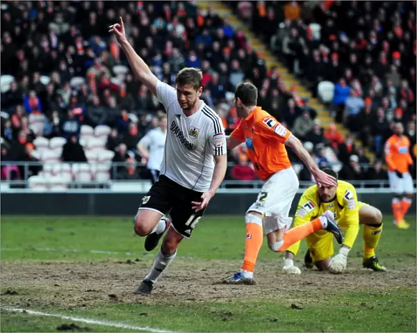 Disallowed Goal: Steven Davies Celebration for Bristol City at Blackpool, 2013