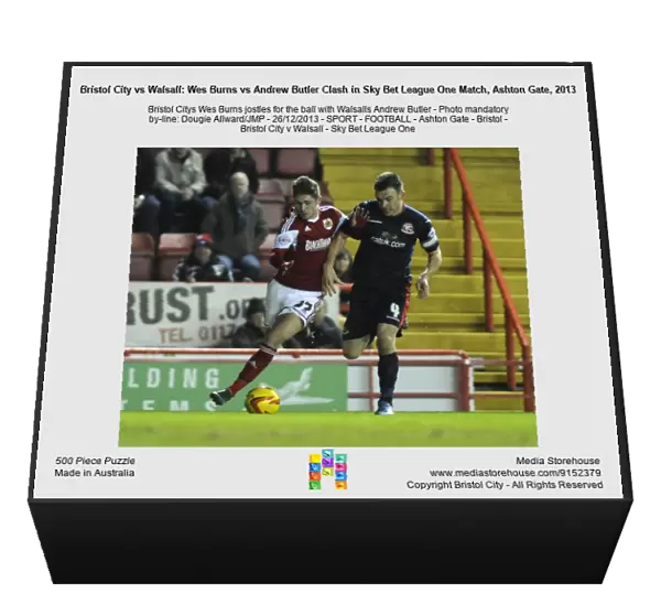 Bristol City vs Walsall: Wes Burns vs Andrew Butler Clash in Sky Bet League One Match, Ashton Gate, 2013