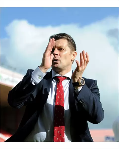Steve Cotterill Leads Bristol City in Sky Bet League One Clash Against Crewe, 2014