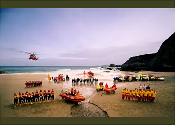 Rescue Team poster group shot at St Agnes