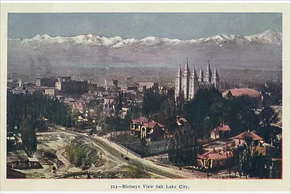 Salt Lake City, Utah, USA - Birdseye View