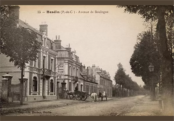 Hesdin, Pas-de-Calais, France - Avenue de Boulogne