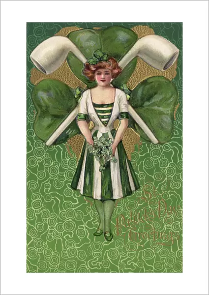 American St Patricks Day Card