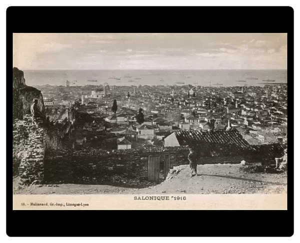 Thessaloniki, Greece - Panorama from the Heptapyrgion