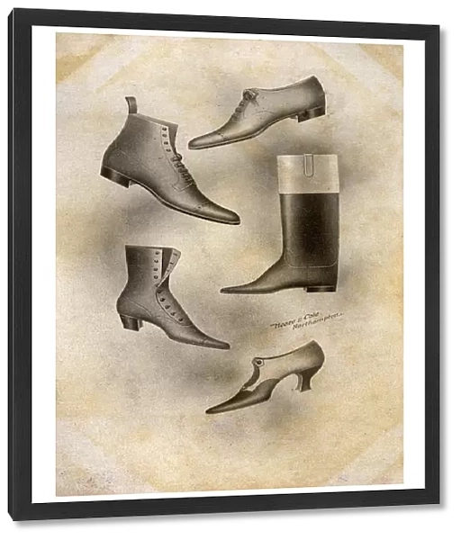 Advertorial card for an English Boot and Shoe maker