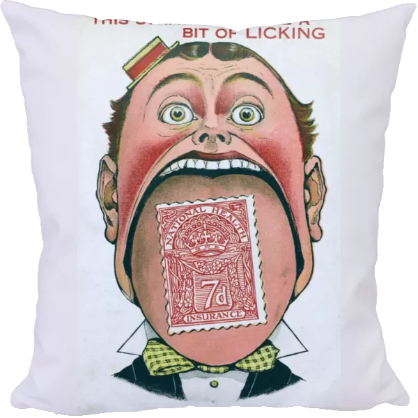 National Health Insurance Stamp - Take a bit of licking