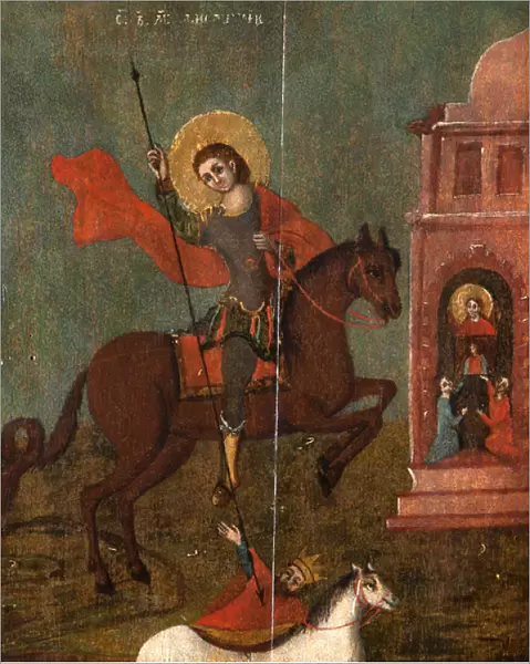 St. Demetrius Plunging King John into an Abyss