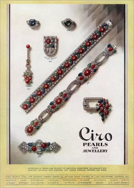 Advert for Ciro jewellery 1930