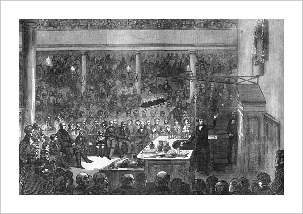 Michael Faraday Lecturing at the Royal Institution, London