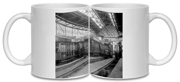Interior of tramshed, Lytham St Annes, Lancashire