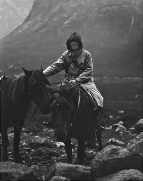 Woman out riding, Portree, Isle of Skye, Scotland
