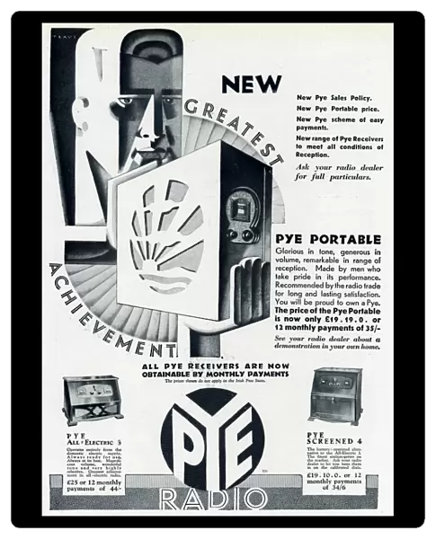 Advert for Pye Portable Radio 1930