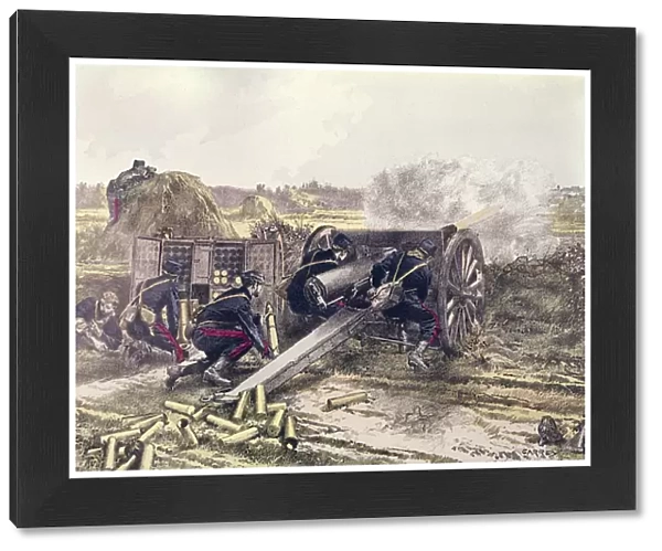 French artillery, Battle of the Marne, France, WW1