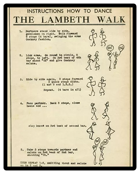 Me and My Girl - Instructions how to dance the Lambeth Walk