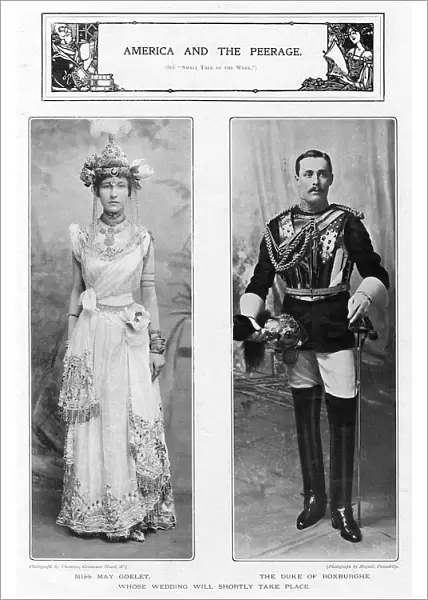 The Duke of Roxburghe and Miss May Goelet