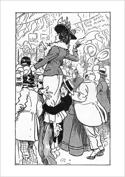 1902 Coronation - In the Crowd, self-sacrifice