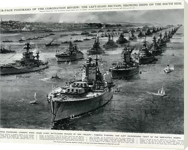 Spithead panorama, ships on south side