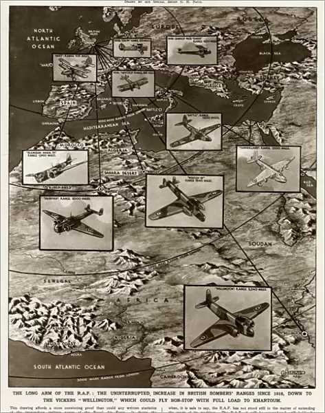 Ranges of RAF bombers by G. H. Davis