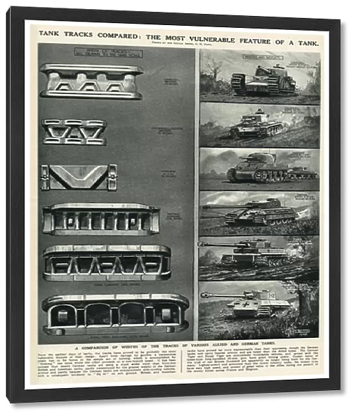 Tank tracks compared by G. H. Davis