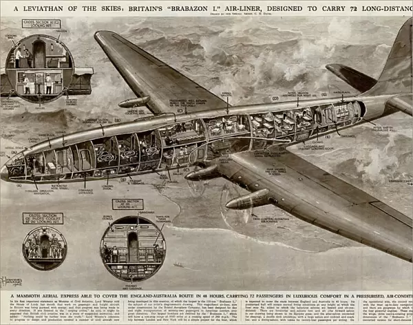 Britains Brabazon I passenger aircraft by G. H. Davis