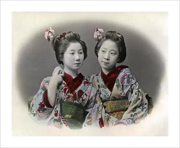 Two Japanese geishas
