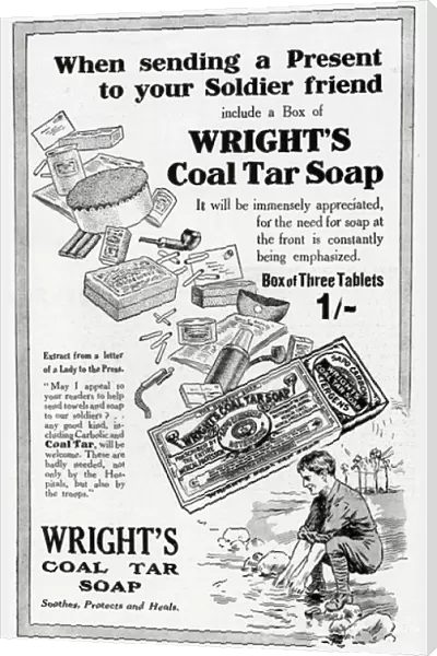 Advert for Wrights Coal Tar soap 1915