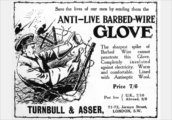 Anti-Live Barbed Wire advertisement