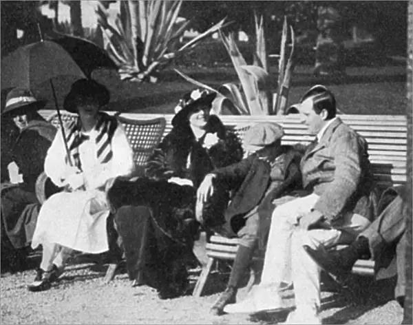 Anthony Wilding at Beau Site, Cannes, 1914