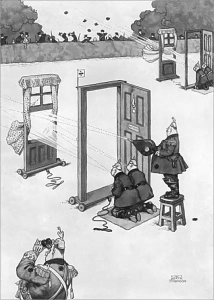 Launching Draughts by Heath Robinson