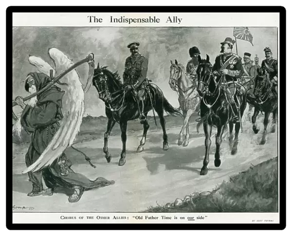 Cartoon, The Indispensable Ally, WW1