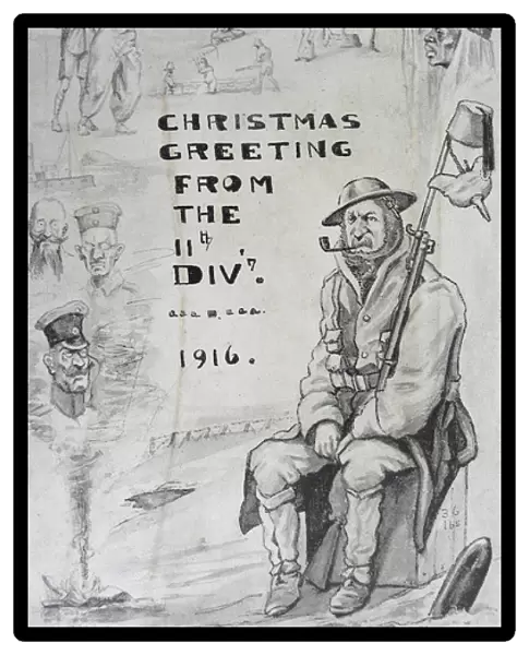 Christmas Card from the British Upper Silesian Artillery