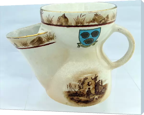 Shaving Mug - Border is the coat of Arms of Whitby - WWI